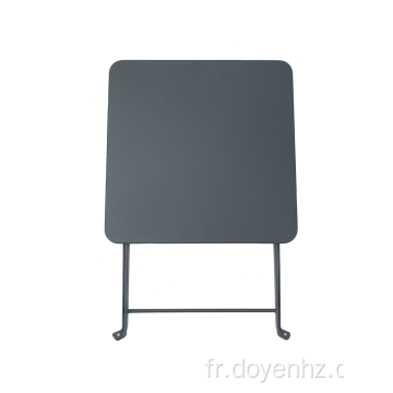 Table pliante carrée en métal 40 cm